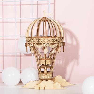 Puzzle 3D bois | Montgolfière