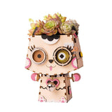 ROLIFE - PUZZLE 3D BOIS - Puzzle 3D bois | Pot de fleur Chat - 21544231-cat-united-kingdom - Golemites - Rokr