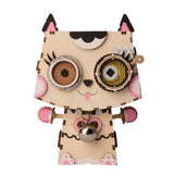 ROLIFE - PUZZLE 3D BOIS - Puzzle 3D bois | Pot de fleur Chat - 21544231-cat-united-kingdom - Golemites - Rokr