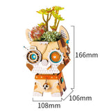 ROLIFE - PUZZLE 3D BOIS - Puzzle 3D bois | Pot de fleur Chiot - 21544231-puppy-united-kingdom - Golemites - Rokr