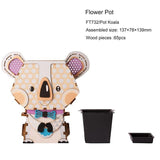 ROLIFE - PUZZLE 3D BOIS - Puzzle 3D bois | Pot de fleur Koala - 21544231-koala-united-kingdom - Golemites - Rokr