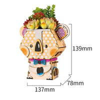 ROLIFE - PUZZLE 3D BOIS - Puzzle 3D bois | Pot de fleur Koala - 21544231-koala-united-kingdom - Golemites - Rokr