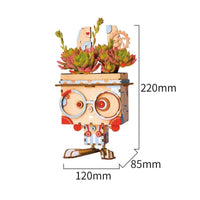ROLIFE - PUZZLE 3D BOIS - Puzzle 3D bois | Pot de fleur Lapin - 21544231-bunny-united-kingdom - Golemites - Rokr