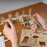 ROKR - PUZZLE 3D BOIS - Puzzle 3D bois | Revolver - LQ401 - Golemites - Rokr