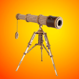 ROKR - PUZZLE 3D BOIS - Puzzle 3D bois | Télescope - ST004 - Golemites - Rokr