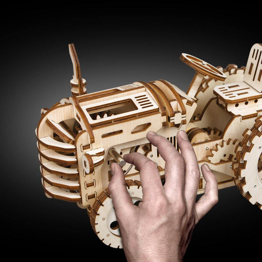 ROKR - PUZZLE 3D BOIS - Puzzle 3D bois | Tracteur - 25222334-lk401-tractor-united-kingdom - Golemites - Rokr