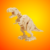 ROKR - PUZZLE 3D BOIS - Puzzle 3D bois | T.Rex robotisé - D210 - Golemites - Rokr