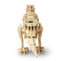 ROKR - PUZZLE 3D BOIS - Puzzle 3D bois | T.Rex robotisé qui mord - D220 - Golemites - Rokr
