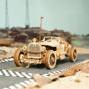 Puzzle 3D bois | Voiture de course