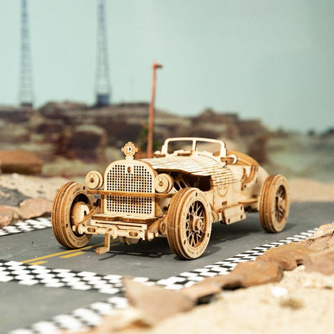 ROKR - PUZZLE 3D BOIS - Puzzle 3D bois | Voiture de course - 4000892897154 - Golemites - Rokr