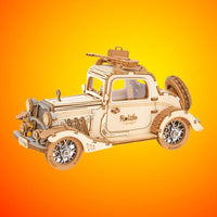 Robotime – modèle de voiture Vintage Rolife 3D, Puzzle en bois, jouets pour  enfants et adultes TG504