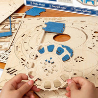 ROKR - PUZZLE 3D BOIS - Puzzle 3D | Globe Terrestre en bois - ST002 - Golemites - Rokr