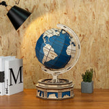 ROKR - PUZZLE 3D BOIS - Puzzle 3D | Globe Terrestre en bois - ST002 - Golemites - Rokr