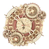 ROKR - PUZZLE 3D BOIS - Puzzle 3D | Horloge Astrologique - 14:193#Zodiac Wall Clock;200007763:201336100 - Golemites - Rokr