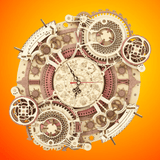 ROKR - PUZZLE 3D BOIS - Puzzle 3D | Horloge Astrologique - 14:193#Zodiac Wall Clock;200007763:201336100 - Golemites - Rokr