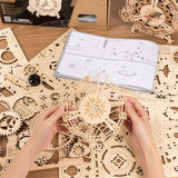 ROKR - PUZZLE 3D BOIS - Puzzle 3D | Horloge Pendule Hibou - LK503 - Golemites - Rokr