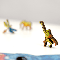 Golemites - PUZZLE EN BOIS - Puzzle Bois Design | Caméléon aventurier - cameleon - Golemites - Rokr