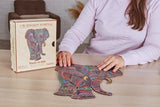 Golemites - Puzzle 3D en bois - Puzzles classiques - Puzzle Bois | Eléphant impérial - elephantimperial - Golemites - Rokr