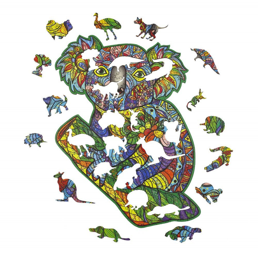 Golemites - Puzzle 3D en bois - Puzzles classiques - Puzzle Bois | L'Adorable Koala - koala - Golemites - Rokr