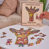 Golemites - Puzzle 3D en bois - Puzzles classiques - Puzzle Bois | L'Amusante Girafe - Girafe - Golemites - Rokr