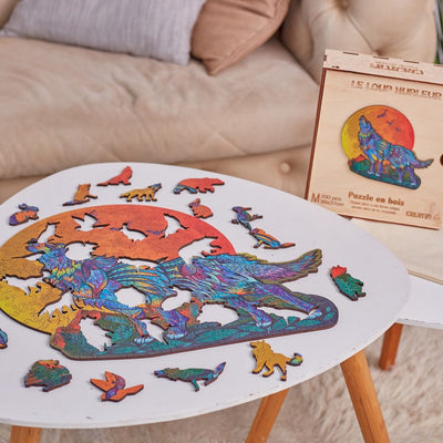 Puzzle Bois | Le Loup Hurleur