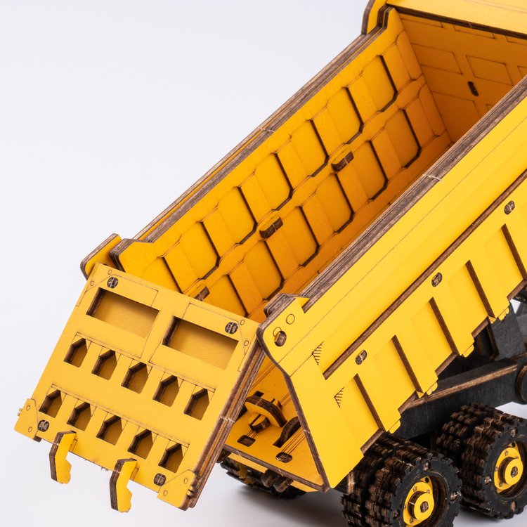 ROKR - PUZZLE 3D BOIS - ROKR | Camion à Benne - TG603K - Golemites - Rokr