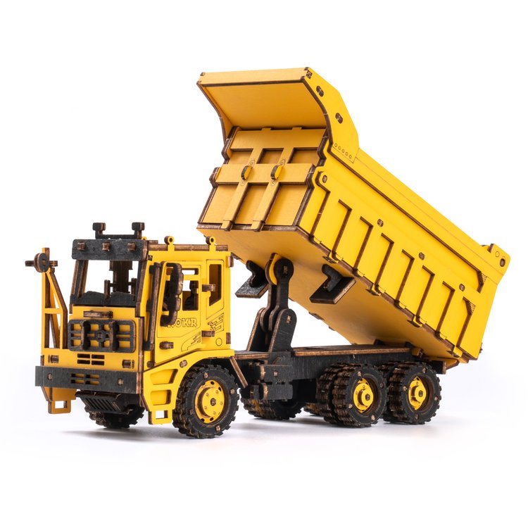 ROKR - PUZZLE 3D BOIS - ROKR | Camion à Benne - TG603K - Golemites - Rokr