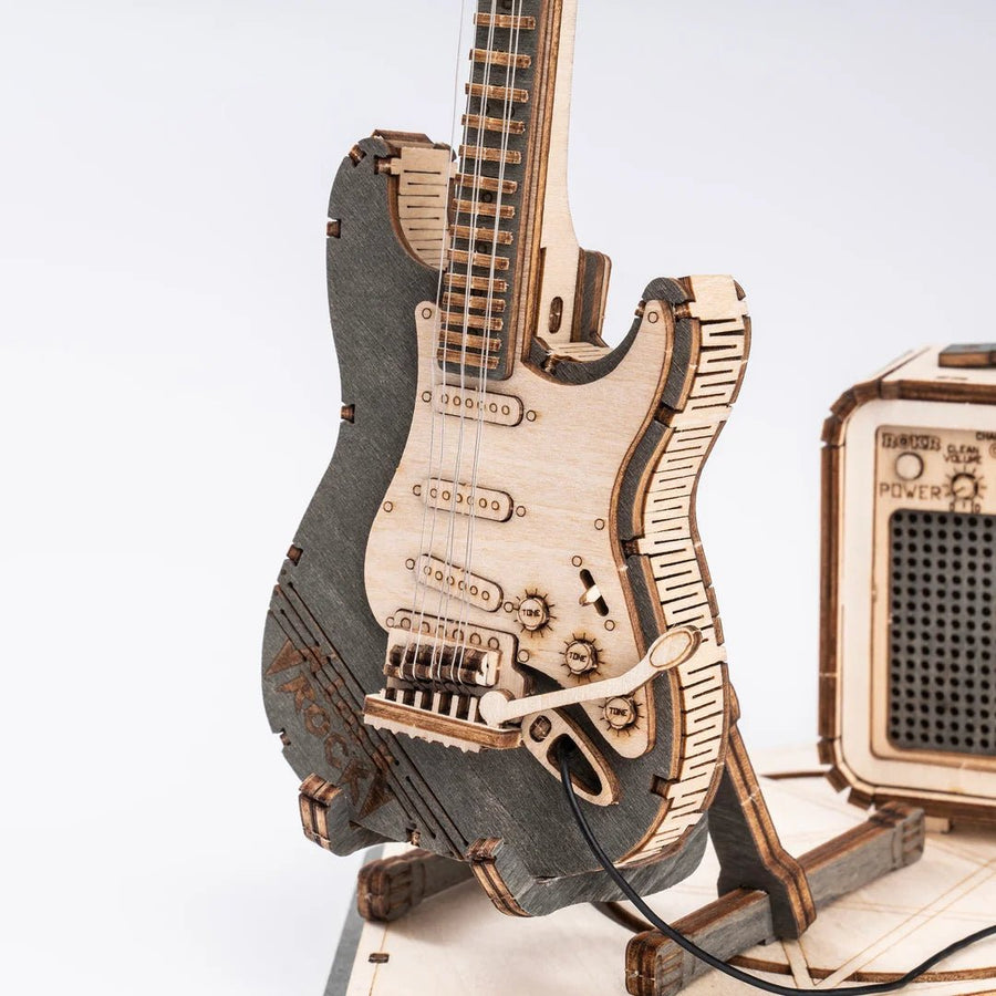 ROKR - PUZZLE 3D BOIS - ROKR | Guitare Électrique TG605K - TG605K - Golemites - Rokr