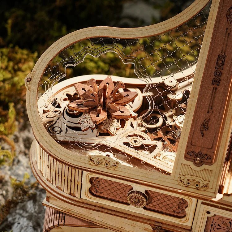 ROKR - PUZZLE 3D BOIS - ROKR | Piano Mécanique Musicale - AMK81 - Golemites - Rokr