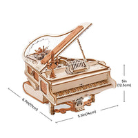 ROKR - PUZZLE 3D BOIS - ROKR | Piano Mécanique Musicale - AMK81 - Golemites - Rokr