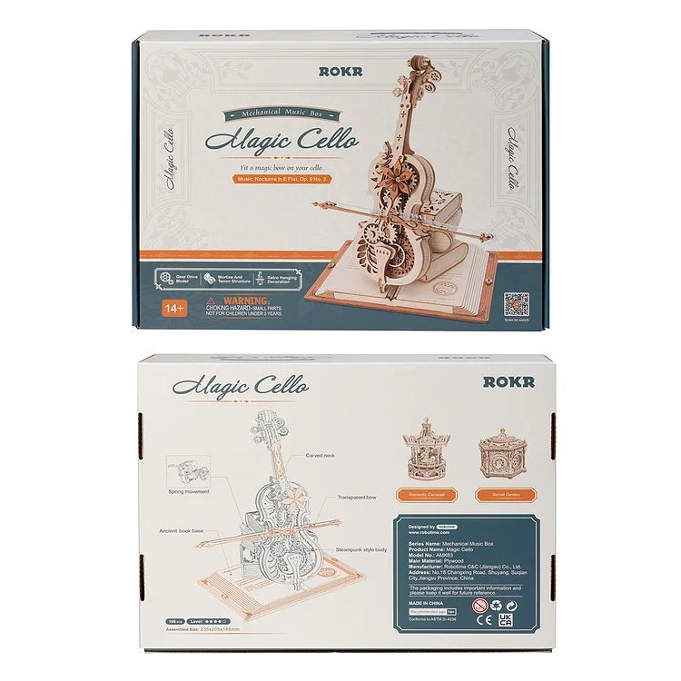 ROKR - PUZZLE 3D BOIS - ROKR | Violon Mécanique AMK63 - AMK63 - Golemites - Rokr