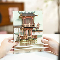 Robotime – livre Rolife tombant Sakur, Kit de maquette de maison
