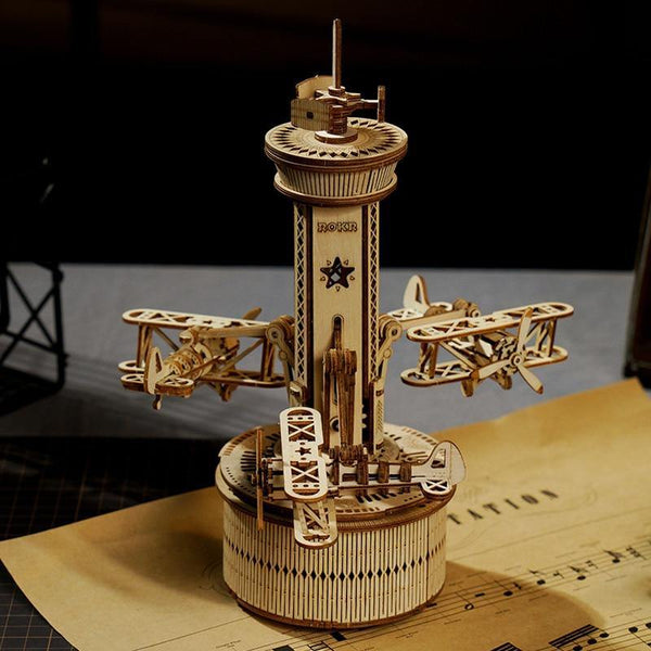 Achat Boîte à Musique Bois DIY Puzzle 3D Lanterne Victorienne